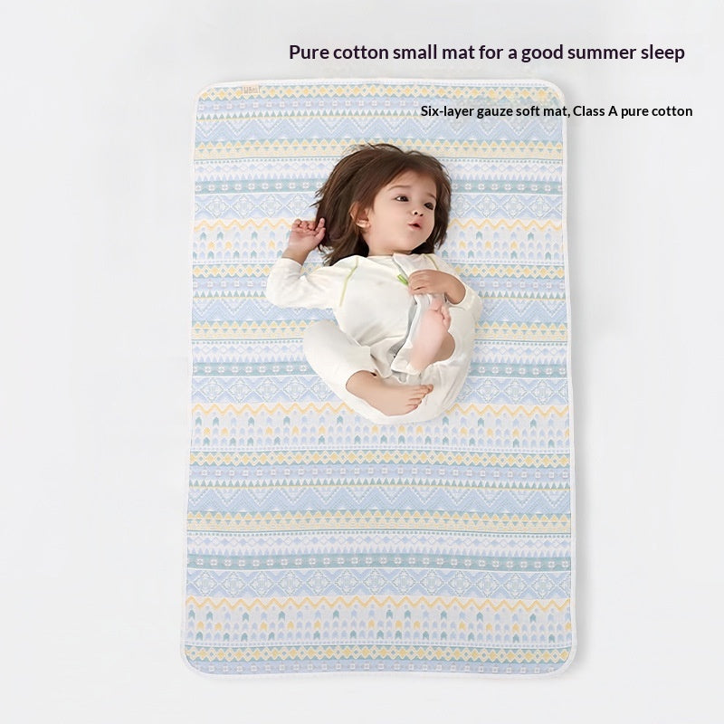 Six-Layer Cotton Gauze Cooling Mat for Babies and Moms - Soft Bedding