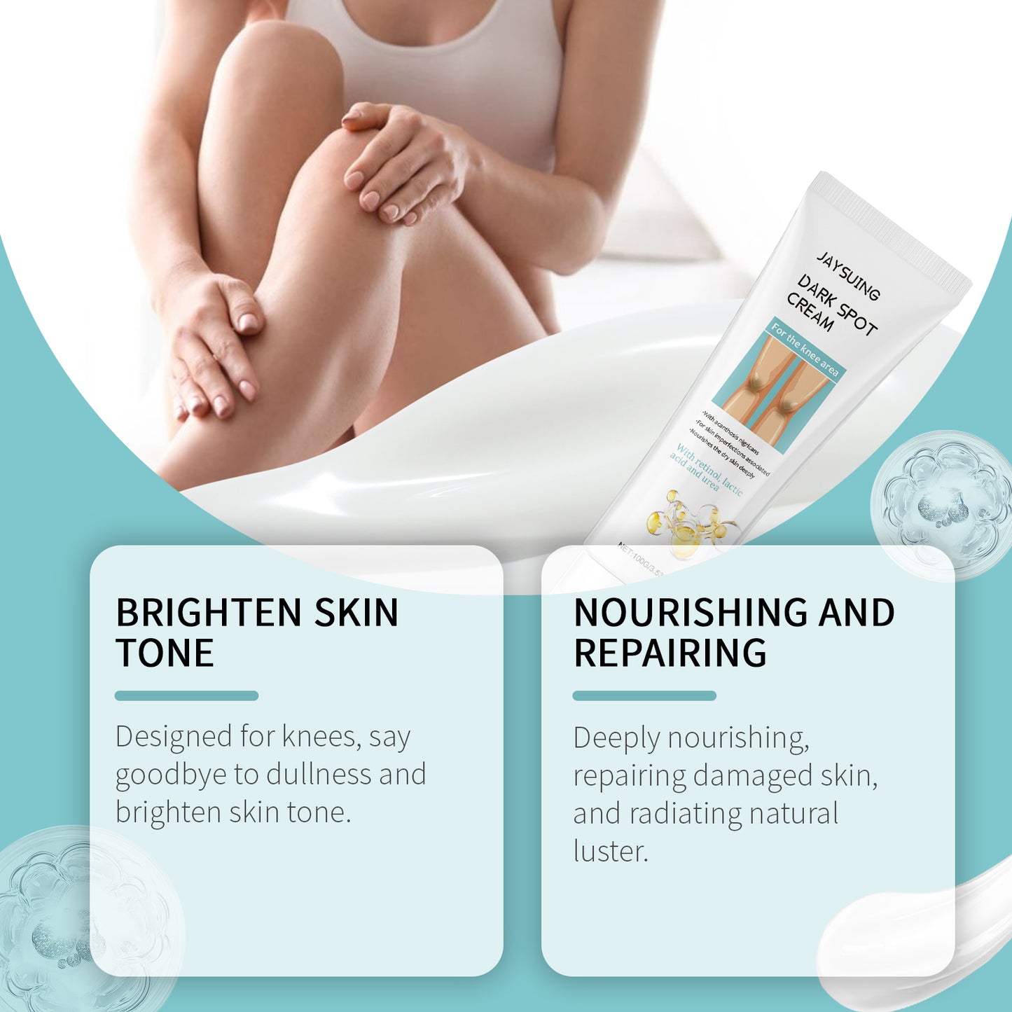 Knee Whitening Cream - Moisturizing & Hydrating Skin Care for Knees