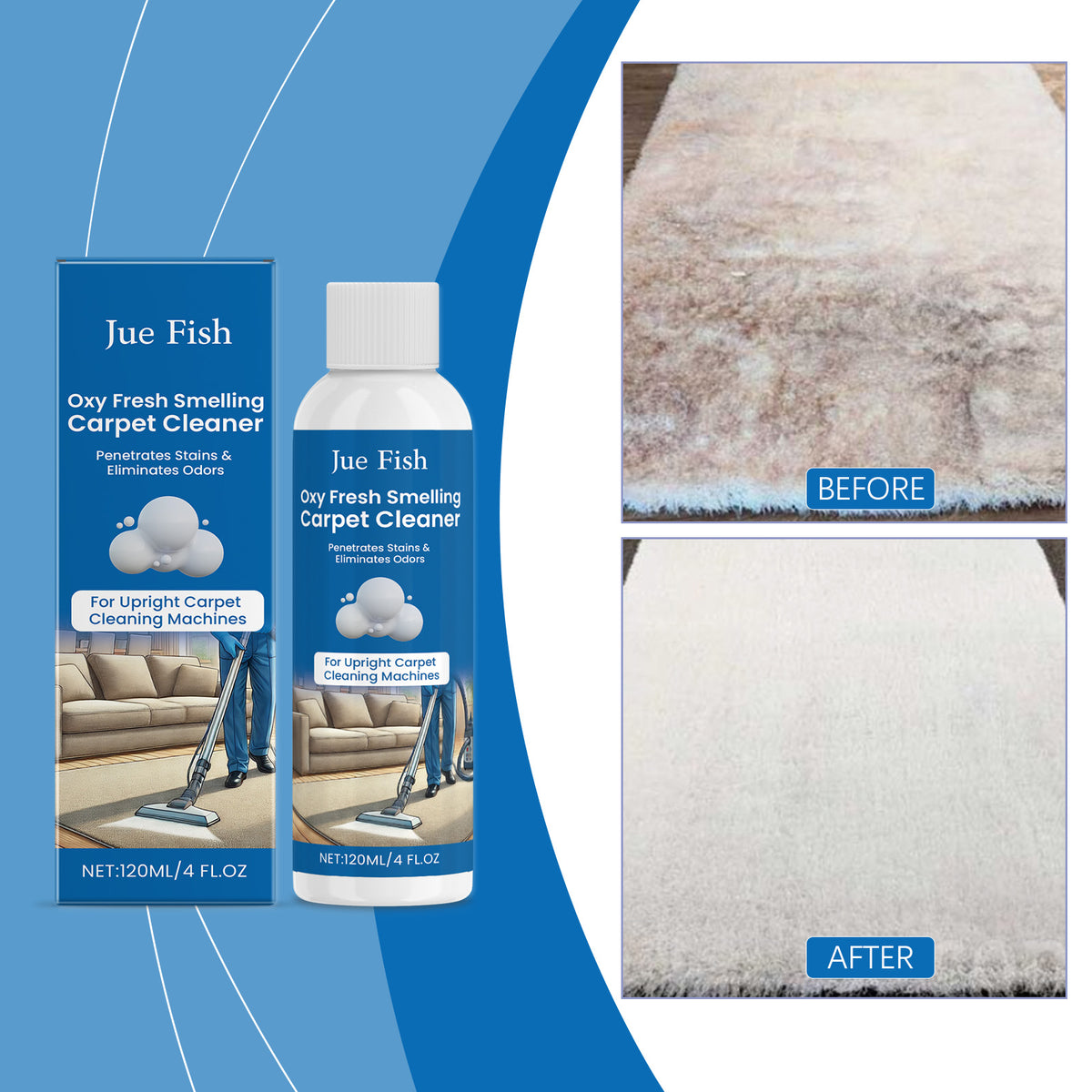 Carpet Cleaner 120ml Box - Household Cleaning Solution
