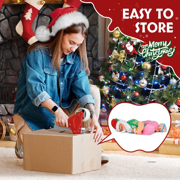 5.9 FT Inflatable Hawaii Santa Claus Decoration with LED Lights