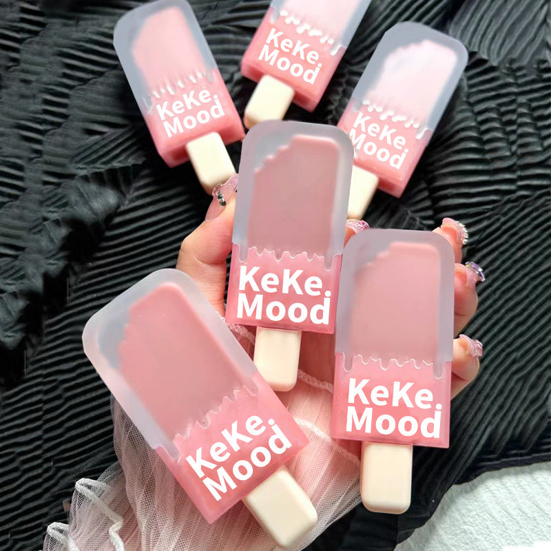 Ice Cream Lip Lacquer Matte Lipstick Velvet No Stain on Cup - Multiple Colors
