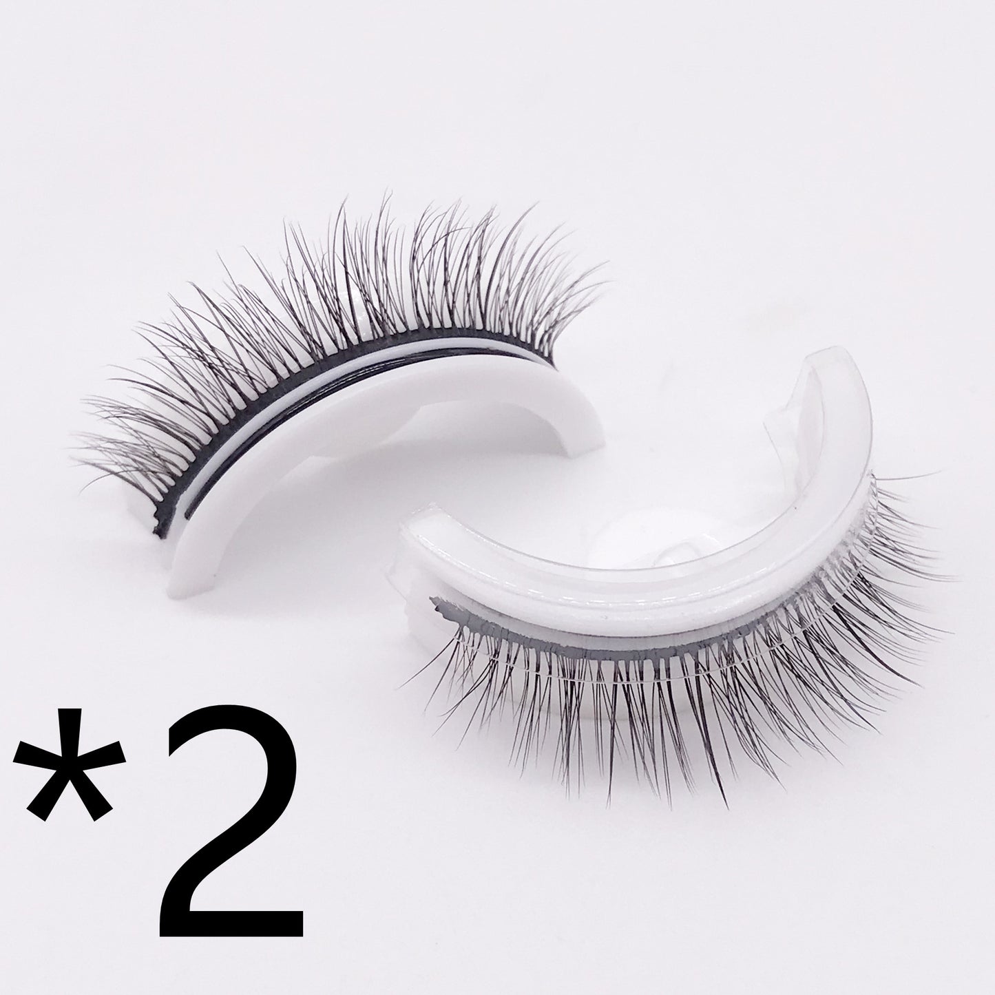Self Adhesive False Eyelashes Reusable No Glue Natural & Long Styles