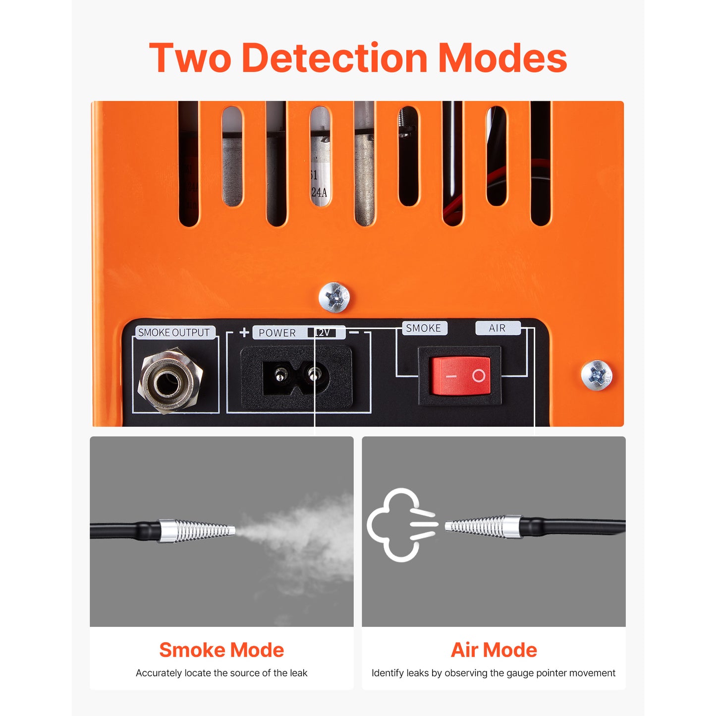 Automotive Leak Detector Smoke Machine with Vacuum & Pressure Gauge