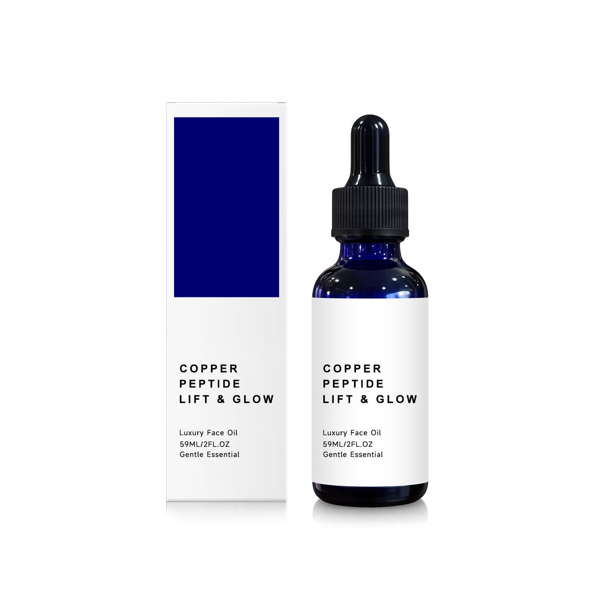 Hydrating Face Serum with Copper Peptides & Natural Oils - 59ml