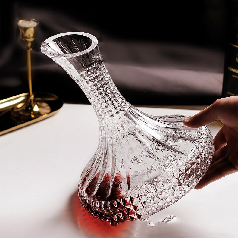 Elegant Glass Wine Decanter 1000ml - Modern Home Barware