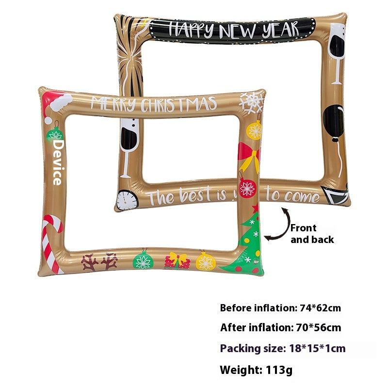 Christmas Inflatable Photo Frame - Creative Holiday Photo Prop