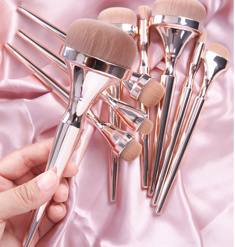 9-Piece Makeup Brush Set for Foundation Liquid Foundation Portable Handle