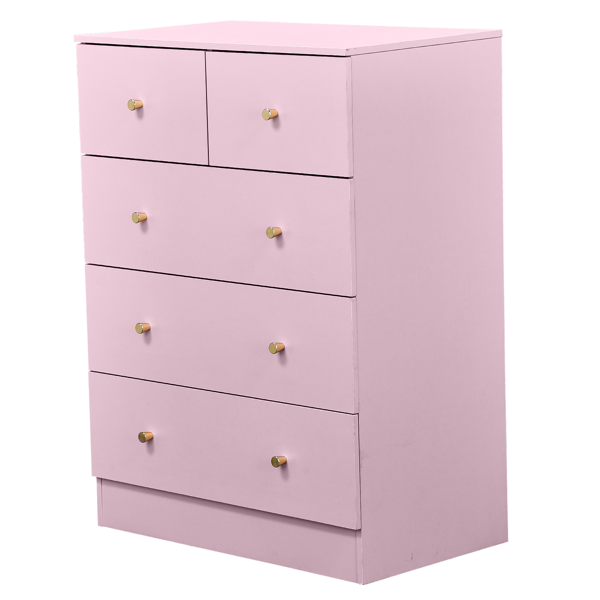 25.98inx15.75inx35.83in LxWxH 4-Tier 5-Drawer Cabinet Drawer Dresser