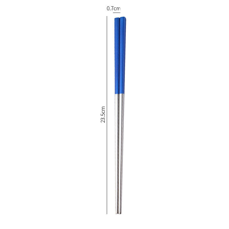 Stainless Steel Non-Slip Anti-Fungal Chopsticks for Home Use