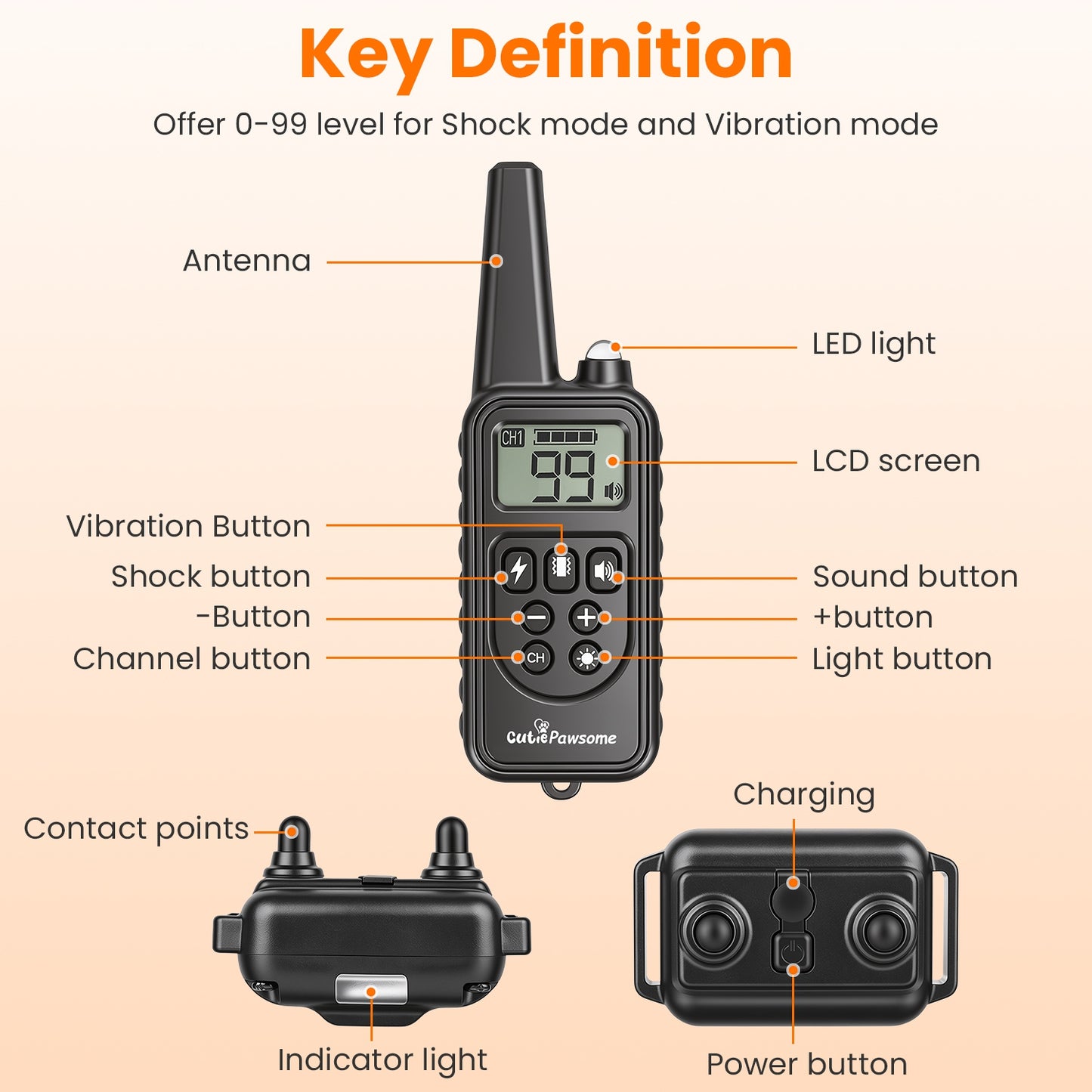Dog Training Collar with Remote - Waterproof, Long Range, Multi-Mode