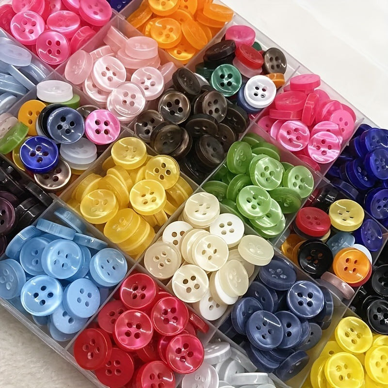 Children's Shirt Button Set - Pearlescent Resin Concave 150 Pieces