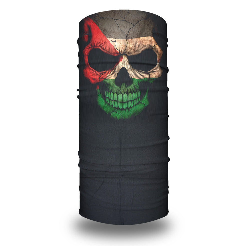 Multi-Functional Sun Protection Cycling Face Mask with Flag Scarf