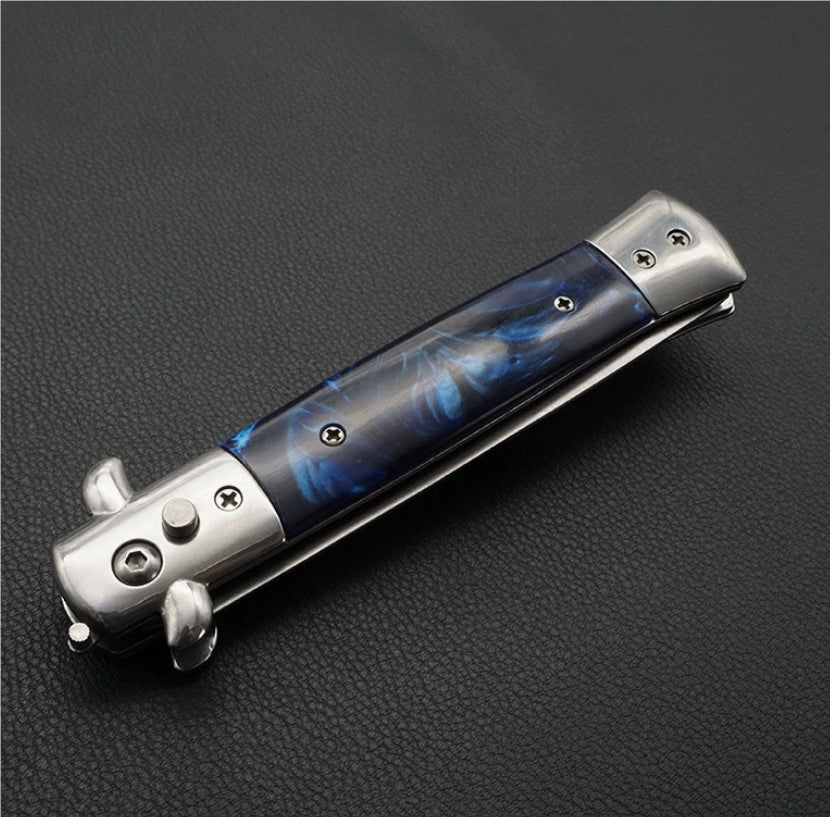Portable Folding Outdoor Knife - Stainless Steel Blade with Multiple Handle Styles