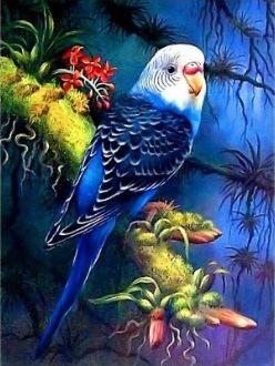DIY Diamond Painting Cross Stitch Kit - Animal Bird Mosaic Art