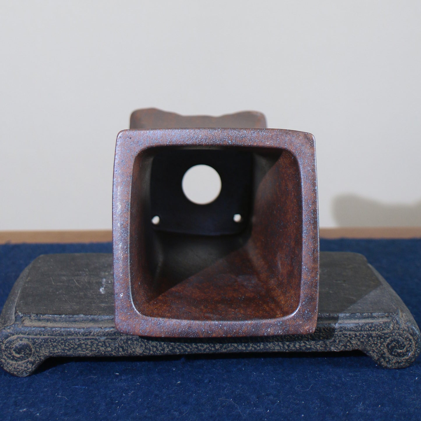 Handmade Ceramic Orchid Pot - Yixing Clay Garden Flower Vase 13x22.5cm