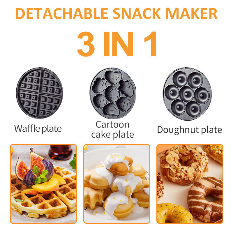 Cake Maker Sandwich Donut Cookie Baking Machine - Stainless Steel, Multi-Color