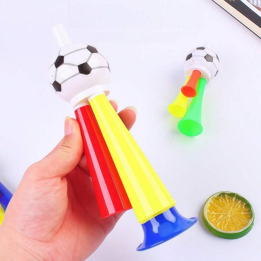 4pcs Football Cheering Horn Set - Loud Stadium Supporter Horns