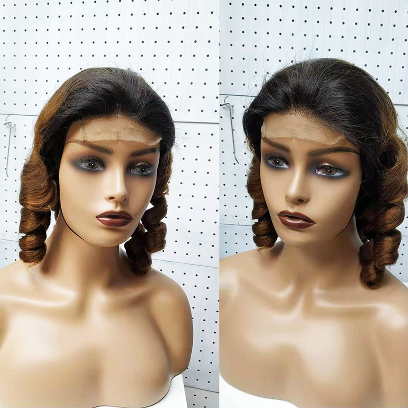 Spring Curly Human Hair Lace Wigs for Women - Double Drawn & Tangle-Free, Multiple Lengths & Colors