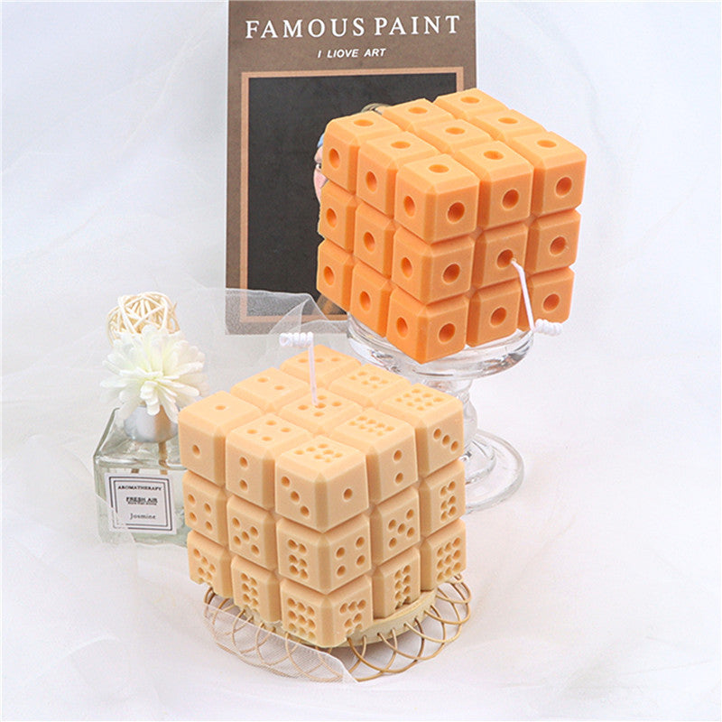 Square Dice Candle Mold Silicone for Handmade Aromatherapy Candles
