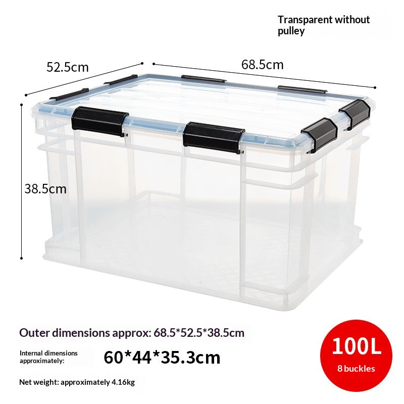 Airtight Waterproof Food Storage Container - Household Organization Bin