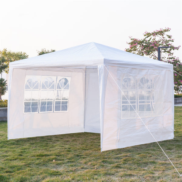 3-Sided Waterproof Event Tent - White, 3x3m