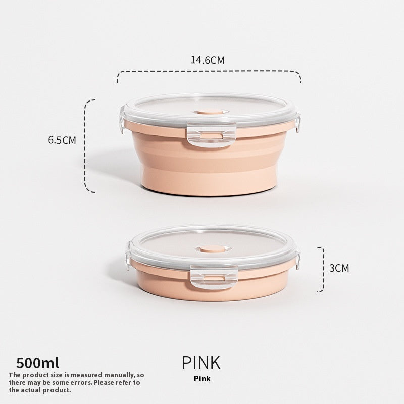 Outdoor Silicone Folding Lunch Box Set - Reusable Food Storage Container