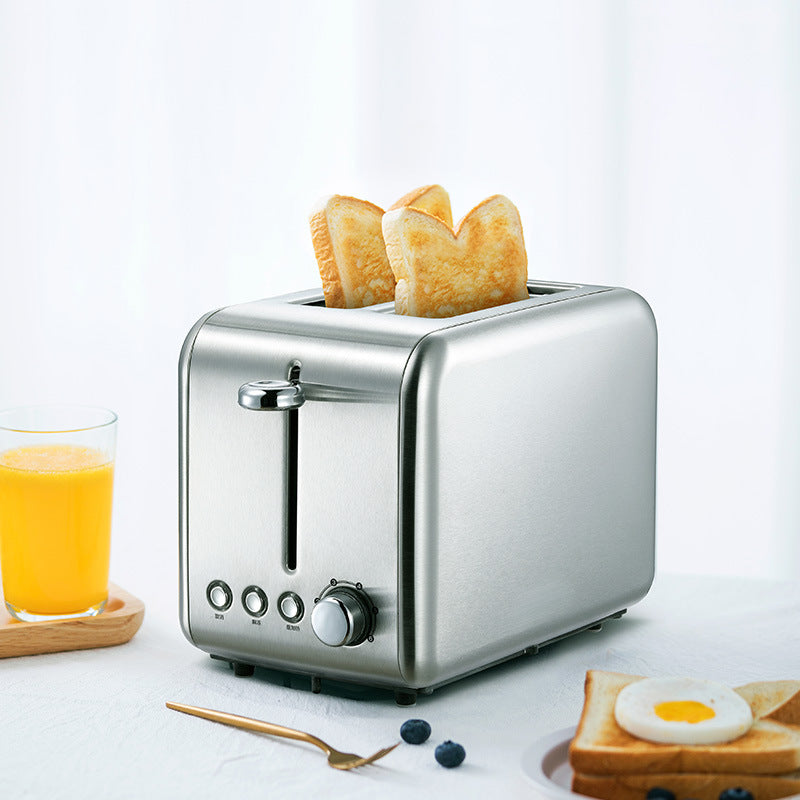 Multi-Functional Breakfast Sandwich Maker with Toaster and Grill - Silver