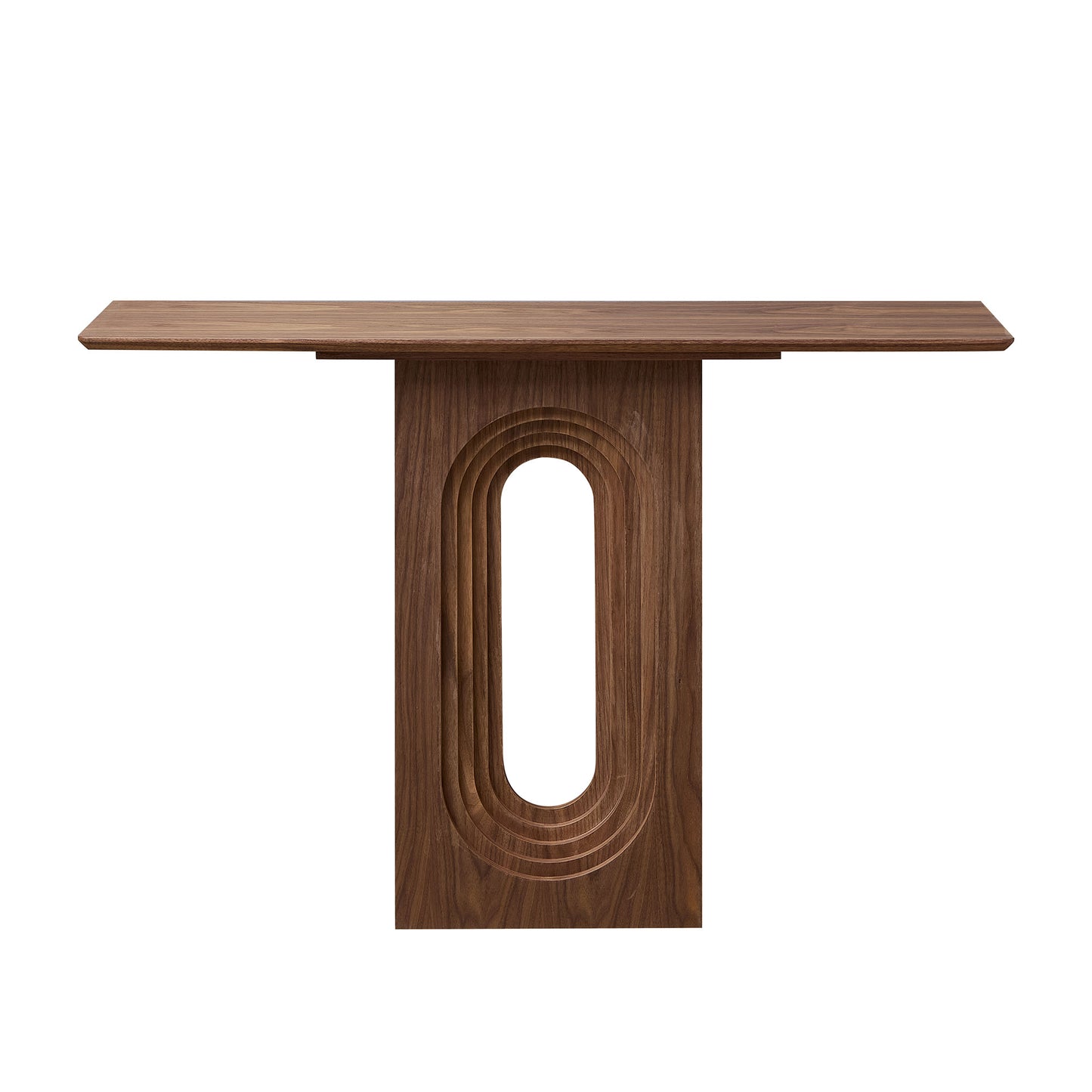 Modern Walnut Console Table - 47.24 Inch Narrow Entryway Table
