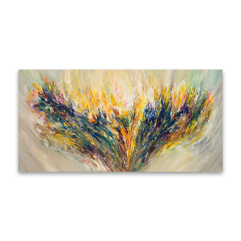 Custom Inkjet Canvas Painting with Framed Triptych Wall Art