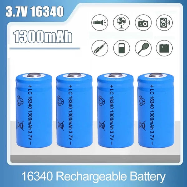 Rechargeable 3.7V 1300mAh Li-Ion Batteries Set with Charger for Power Tools