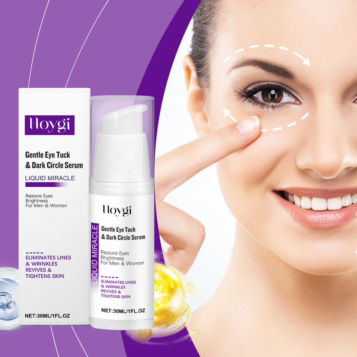 Moisturizing Brightening Eye Serum 30ml Hydrating Skin Care