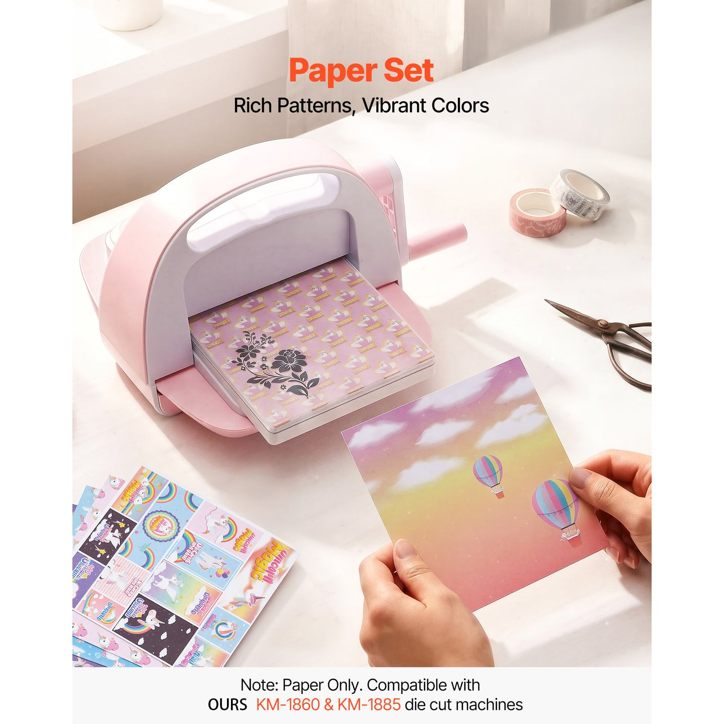 Vevor Scrapbook Paper Set 72 Sheets 6x6 Inch Assorted Pattern for Crafting