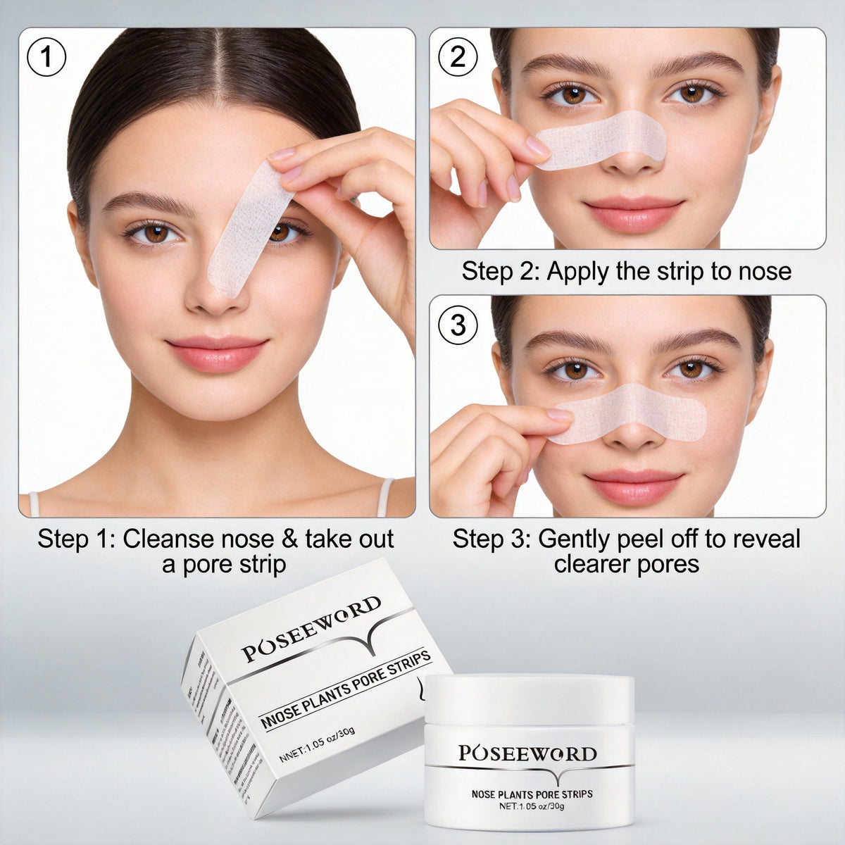 Nasal Blackhead Remover Mask - Gentle Brightening & Skin Soothing 30g