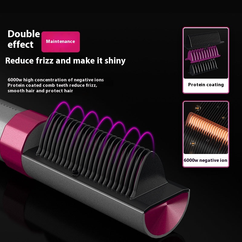 Wireless Rechargeable Hair Straightening Comb - Portable Dual-Purpose Styling Tool