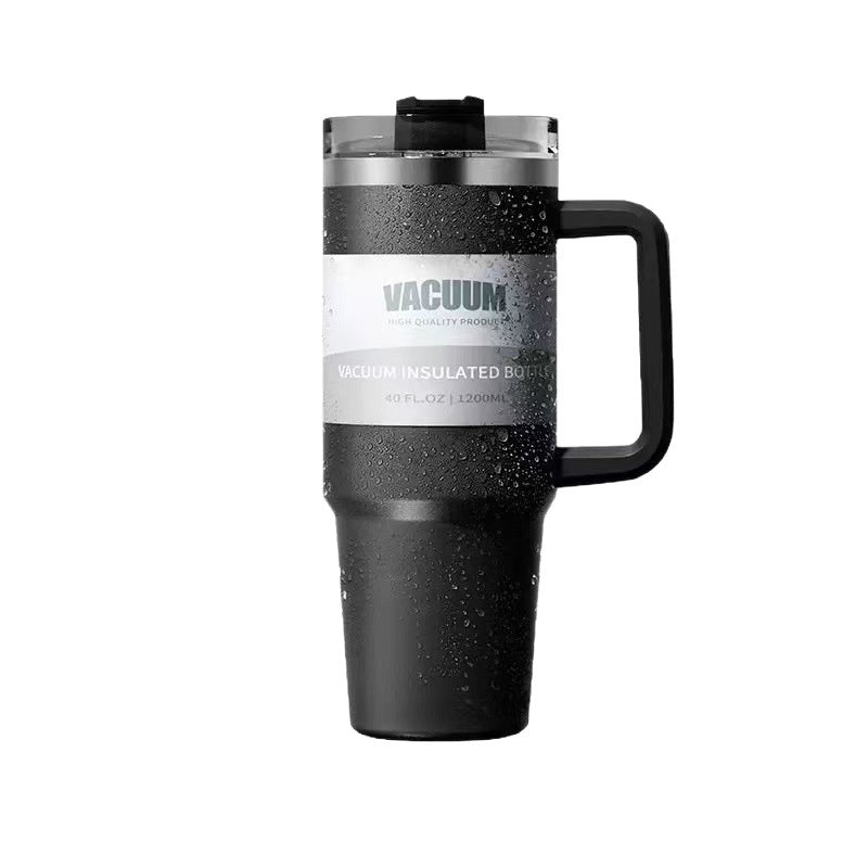 40oz Stainless Steel Iced Coffee Tumbler with Straw – Multiple Colors & 1200ml Capacity