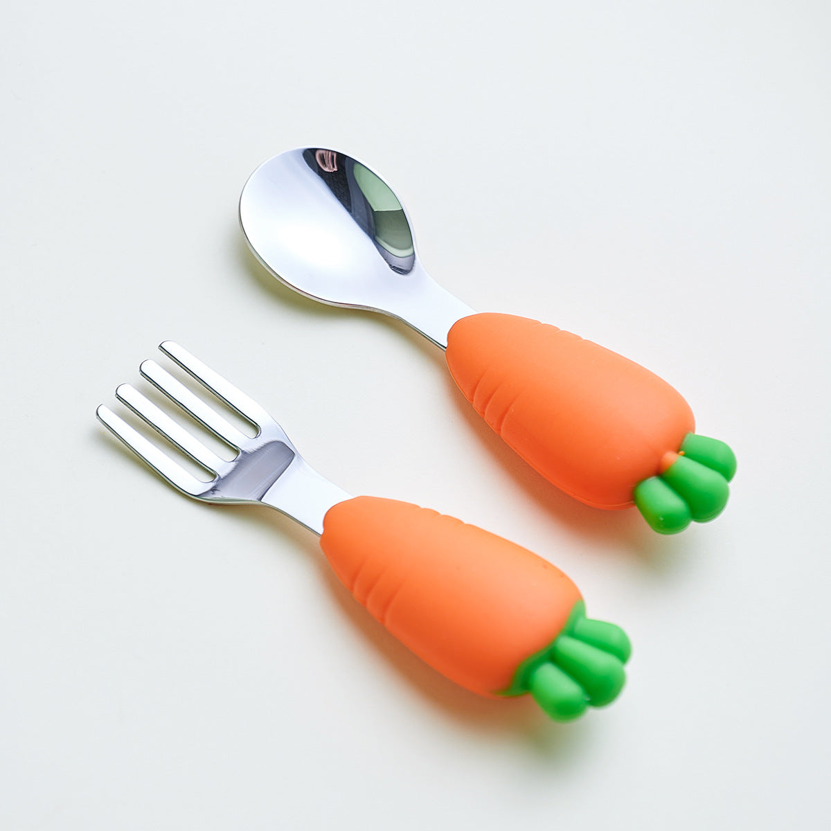 Children's Silicone Dining Plate Set with Suction Cups & Utensils - Cute Baby Tableware