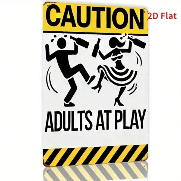 Metal Tin Sign Wall Decoration - 20 cm x 20 cm