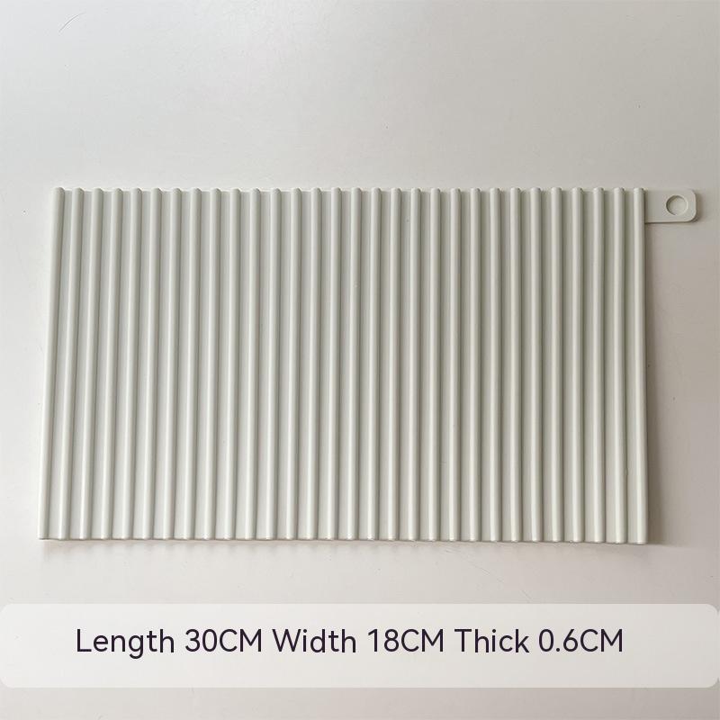 Silicone Draining Pad Heat Insulation Non-Slip Cushion for Dinnerware