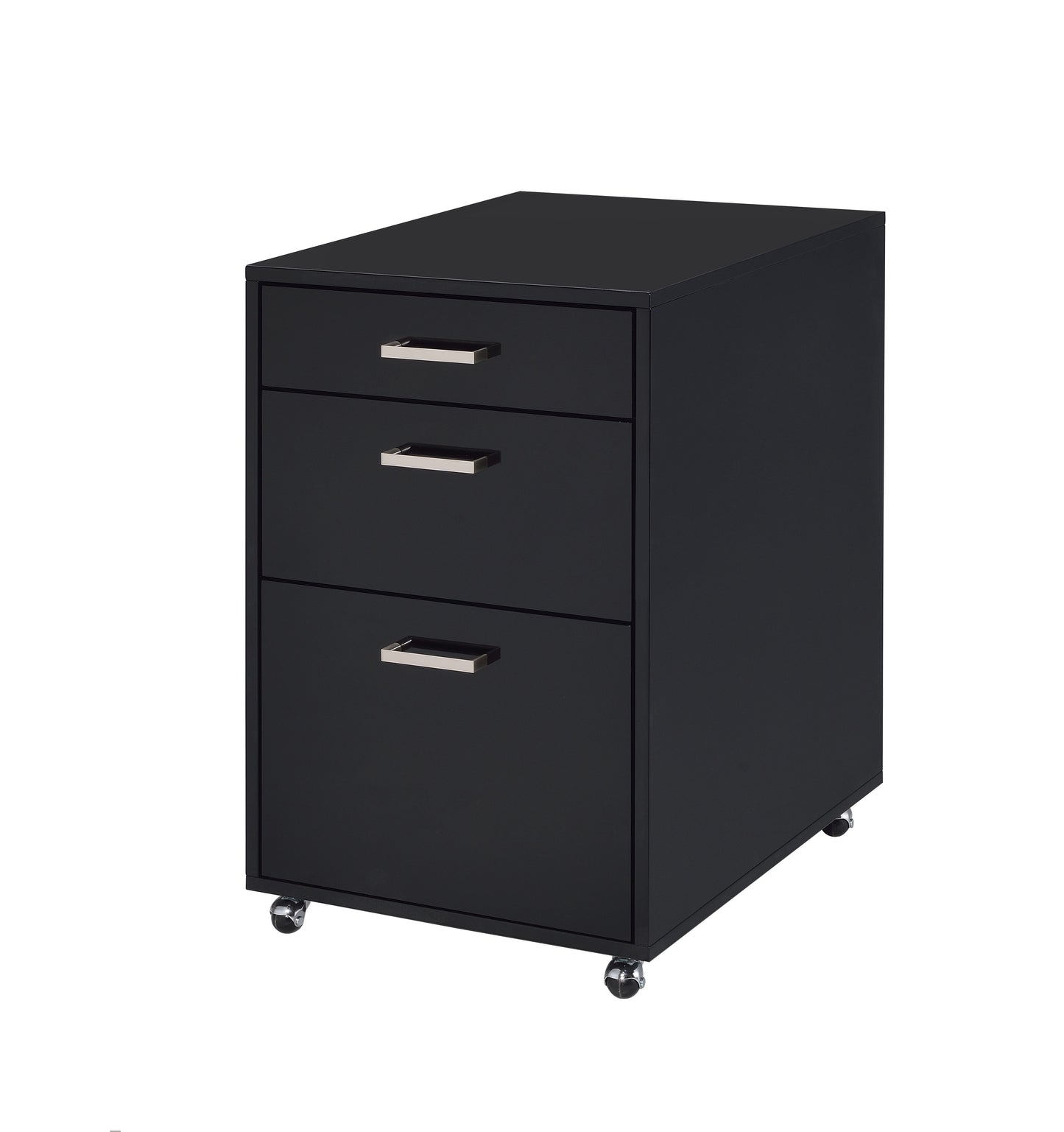 Black High Gloss & Chrome Finish Cabinet - Coleen