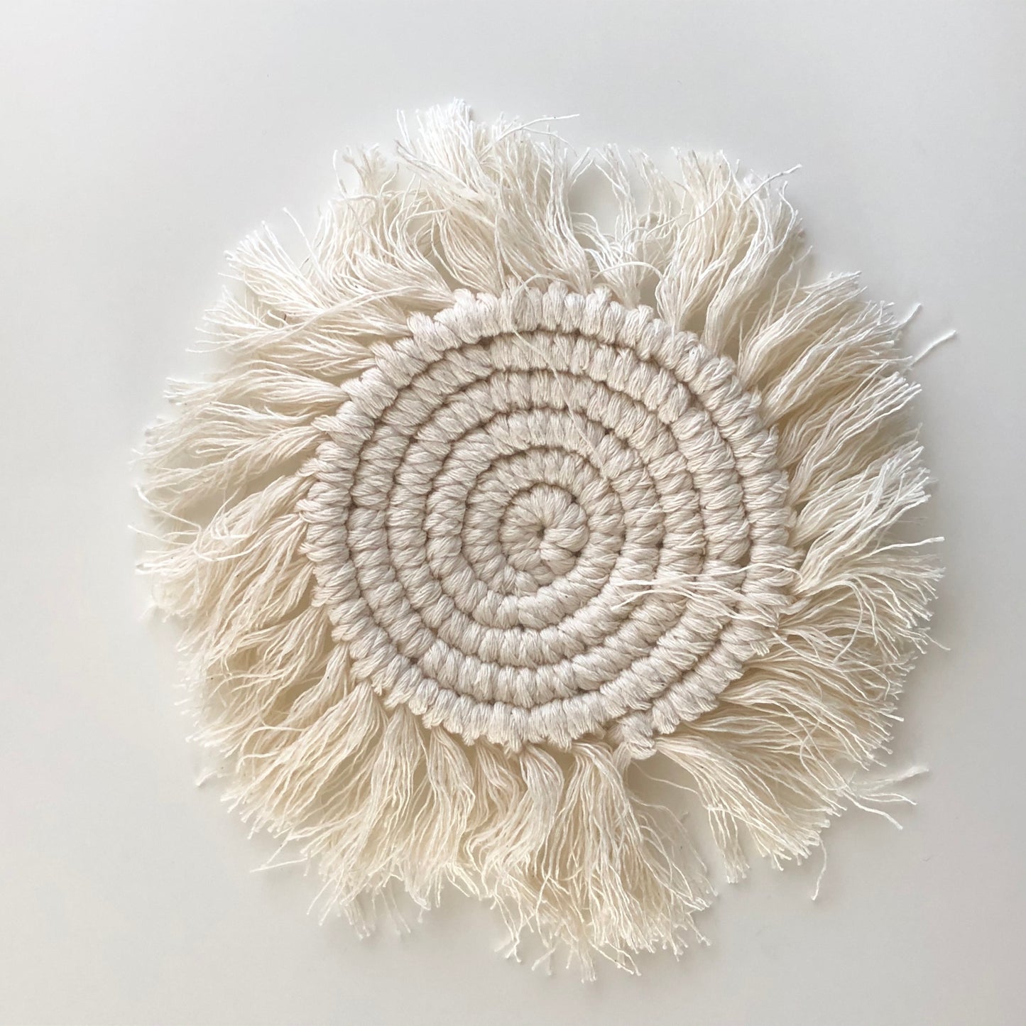 Handmade Cotton Woven Coaster & Tassel Placemat Set for Dining Table - Modern Home Decor