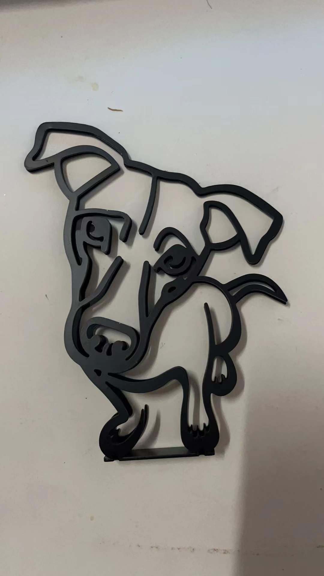 Metal Dog Art Sculpture Home Decor - Modern Dog Ornament Collection