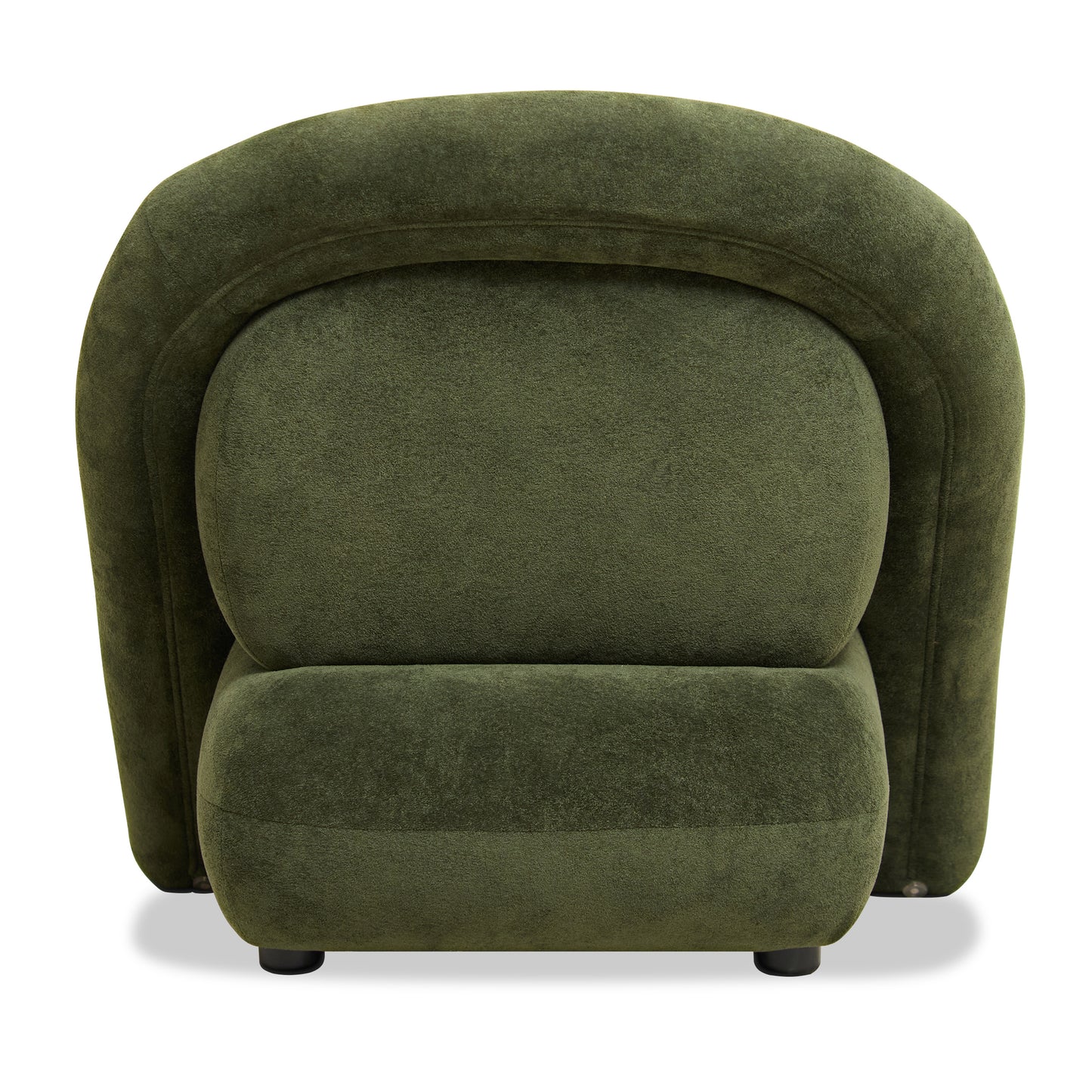 32-Inch Dark Green Velvet Lounge Chair - Modern Accent Chair