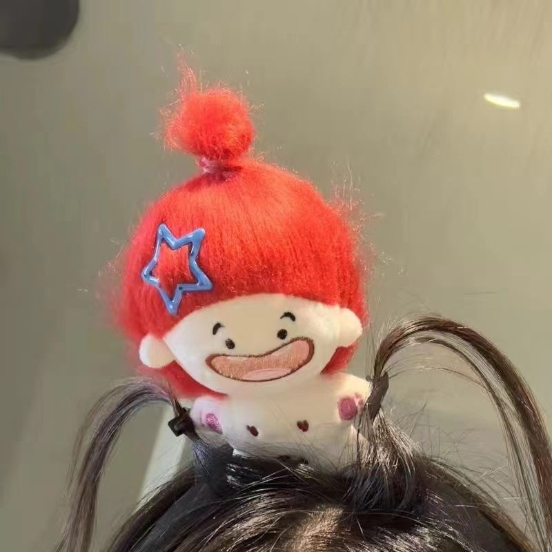 Plush Doll Hair Band Handmade Hair Accessory for Kids and Adults