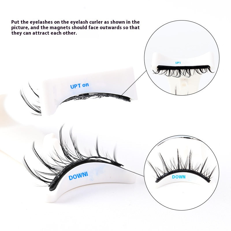 Magnetic Glue-Free False Eyelashes - Natural Look, Long-Lasting, Collection Use