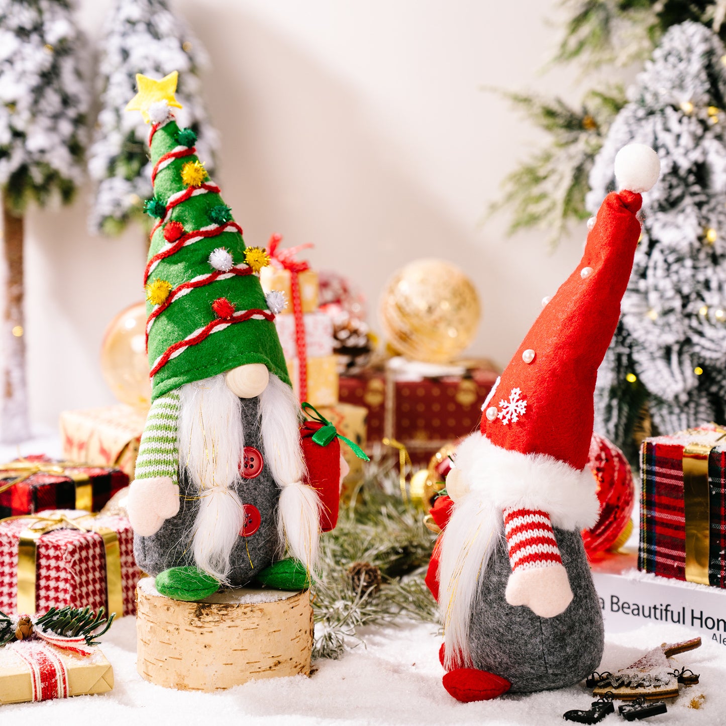 Christmas Doll Decoration Supplies - Holiday Ornaments for Gifts and Festive Decor
