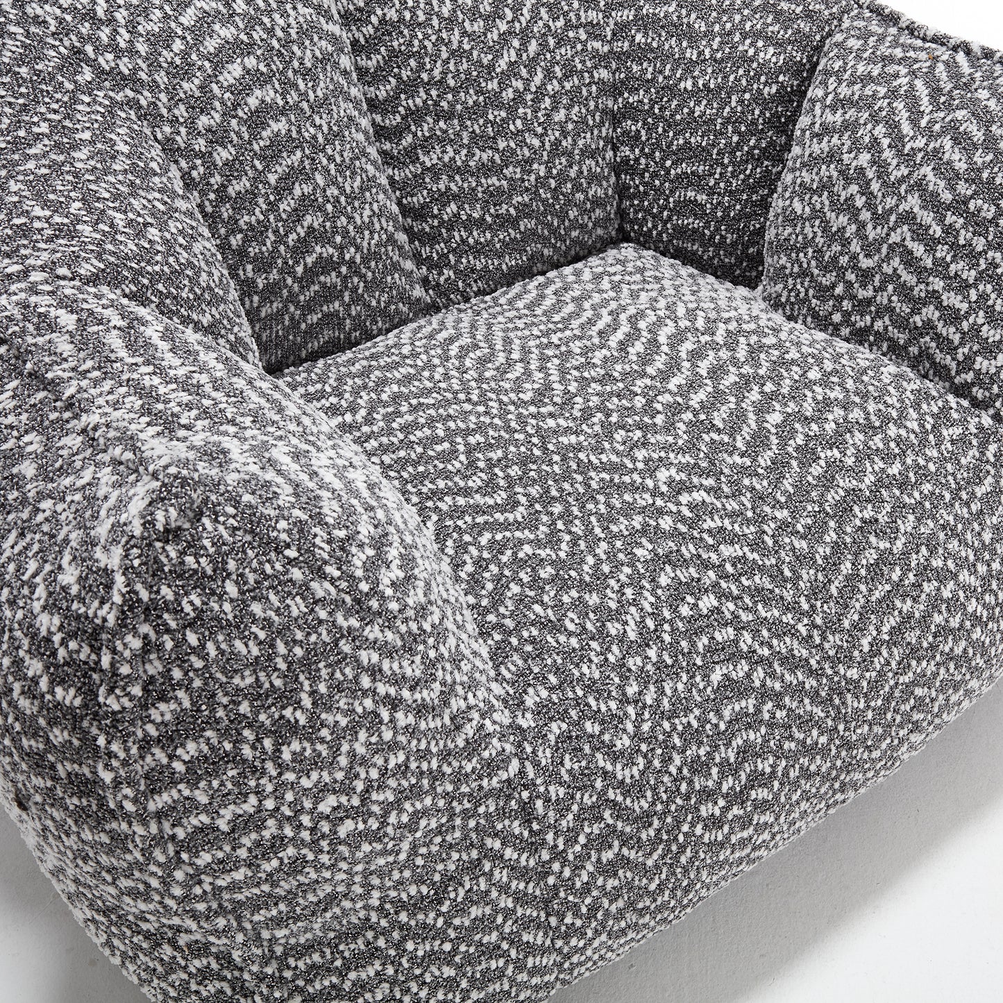 Comfortable Grey Bean Bag Sofa Chair for Living Rooms