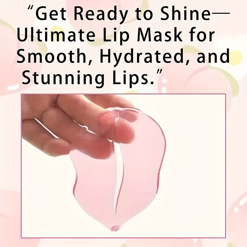 Collagen Lip Mask Set - Moisturizing, Exfoliating & Brightening Peach Lip Treatment