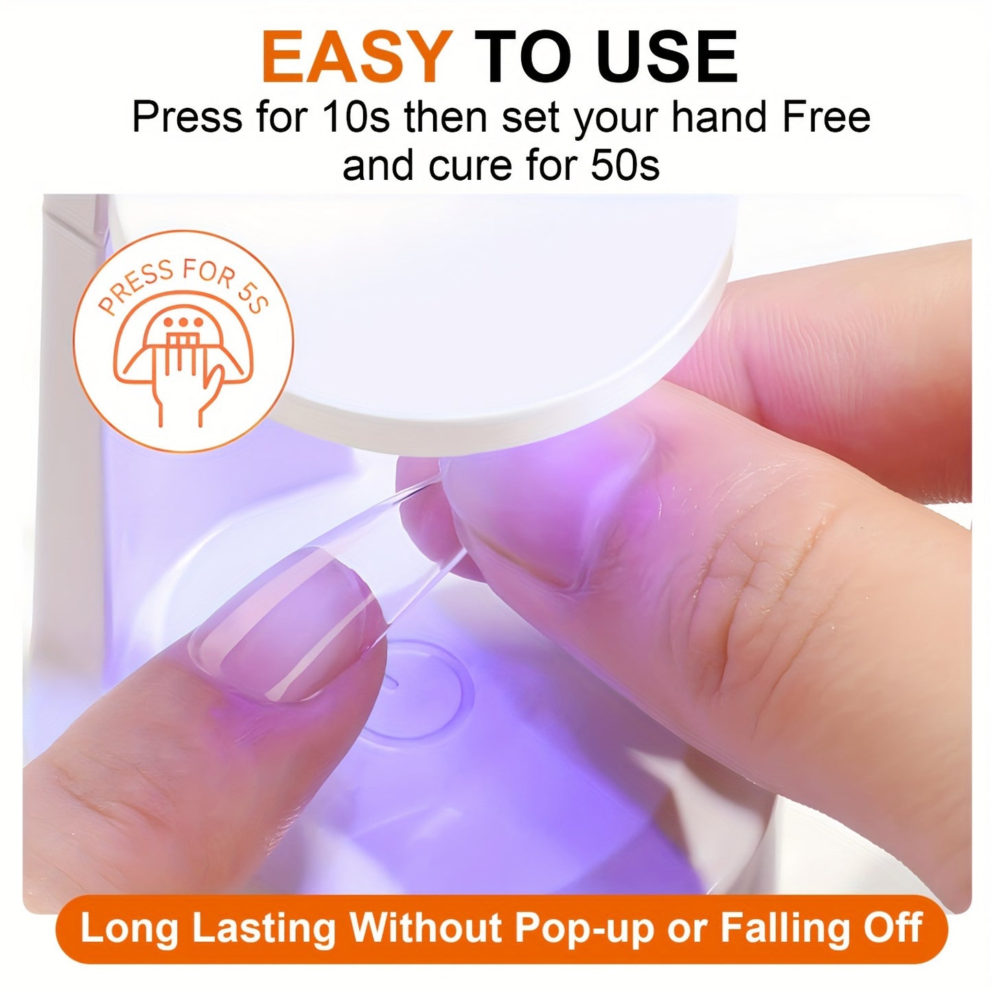 Multi-Functional Nail Glue for Nail Art - Transparent, 10ML, 1 or 3 Pack