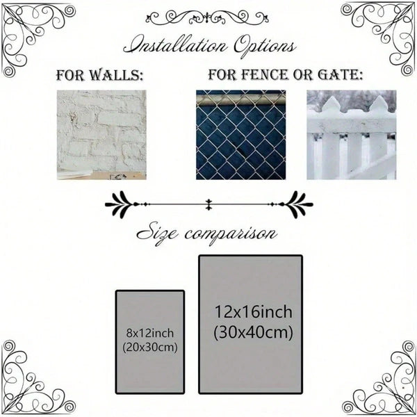 Vintage Hand in Hand Pact Metal Wall Sign - 12x8 Inch