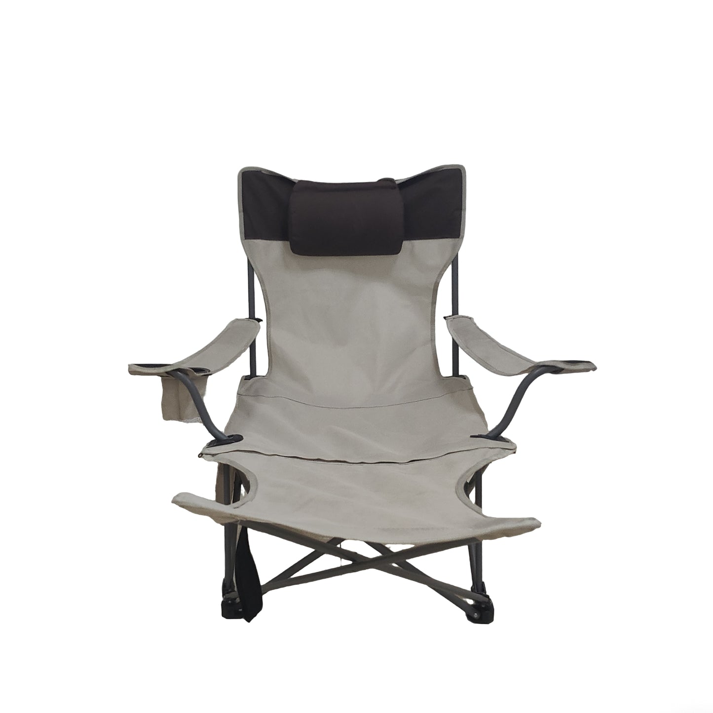 Folding Camping Chairs - Portable Adjustable Reclining with Cup Holder